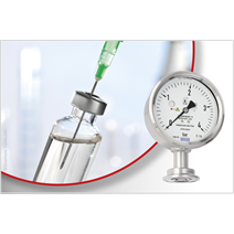 New diaphragm pressure gauge for the highest safety