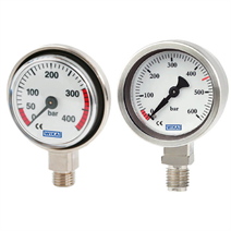 Pressure gauge for scuba diving