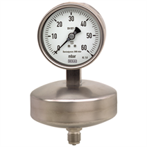 Capsule pressure gauge, stainless steel