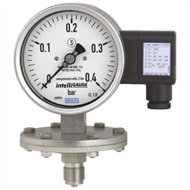 Diaphragm pressure gauge with output signal