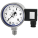 Bourdon tube pressure gauge with output signal
